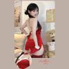 Sexy Christmas Babydoll Lingerie for Women, Red, Curvy XXL view 2