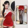 Sexy Christmas Babydoll Lingerie for Women, Red, Curvy XXL view 3
