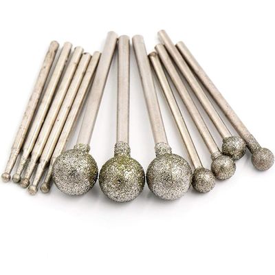 Professional Diamond Nail Drill Bits, 10-Piece Set