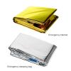 WJLYDM Emergency Blankets, Outdoor Survival First Aid Blankets, Windproof Thermal Insulation, 3-Pack, 140 x 210 cm view 4