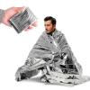 WJLYDM 530-Piece Outdoor Emergency Survival Blankets, First-Aid Rescue Kit, Waterproof Thermal Camping Blanket (5 pcs, Gold) view 4