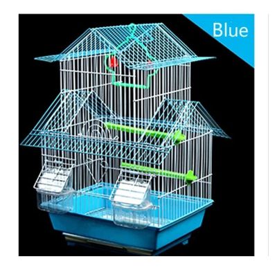 NZpost Bird Cage, Parrot Cage, Large Villa-Style Iron Birdcage, Red