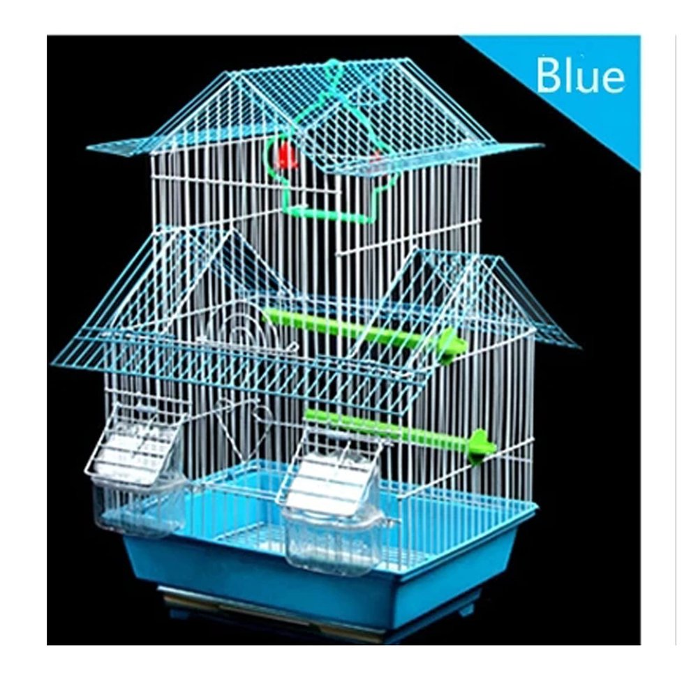 NZpost Bird Cage, Parrot Cage, Large Villa-Style Iron Birdcage, Red