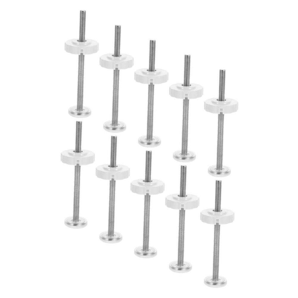 ibasenice 10-Piece Threaded Rods for Baby Gates and Pet Gates, Replacement Screw Bolts