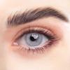 REHLEIN colored contact lenses - STEEL BLUE - 2 pcs. incl. free case - blue monthly lenses - natural design - high coverage (STEEL BLUE, 1 pair (2 pcs.), -0.50) view 1