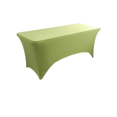 Washable Massage Table Cover, 6FT/8FT Spandex Stretch Tablecloth for 4FT, 5FT, 6FT, and 8FT Folding or Cocktail Tables, Grass Green, 4FT (121 x 75 x 75 cm)