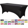 Washable Massage Table Cover, 6FT/8FT Spandex Stretch Tablecloth for 4FT, 5FT, 6FT, and 8FT Folding or Cocktail Tables, Grass Green, 4FT (121 x 75 x 75 cm) view 2