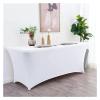 Washable Massage Table Cover, 6FT/8FT Spandex Stretch Tablecloth for 4FT, 5FT, 6FT, and 8FT Folding or Cocktail Tables, Grass Green, 4FT (121 x 75 x 75 cm) view 3