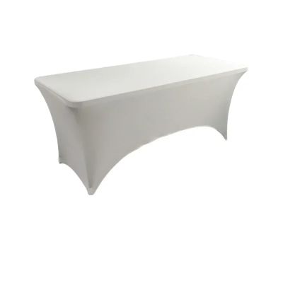 Washable Massage Table Cover, Spandex Stretch Tablecloth, Ivory, 4 ft (121 x 75 x 75 cm)