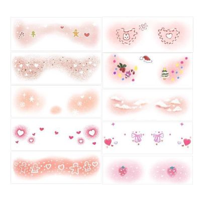 Renopfect Makeup Patches, Christmas Makeup Stickers | 10 Face Designs