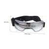 Happyyami Dog Sunglasses with UV Protection, Windproof Design, Silver view 2
