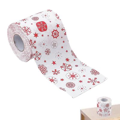 Christmas Toilet Paper Roll with Festive Prints