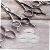 BUGUUYO 10-Piece White Silicone Scissor Grips for Hairdressing and Pet Scissors view 4