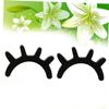Pair of Wooden Eyelash Wall Stickers, Black view 2