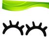 Pair of Wooden Eyelash Wall Stickers, Black view 3