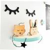 Pair of Wooden Eyelash Wall Stickers, Black view 4