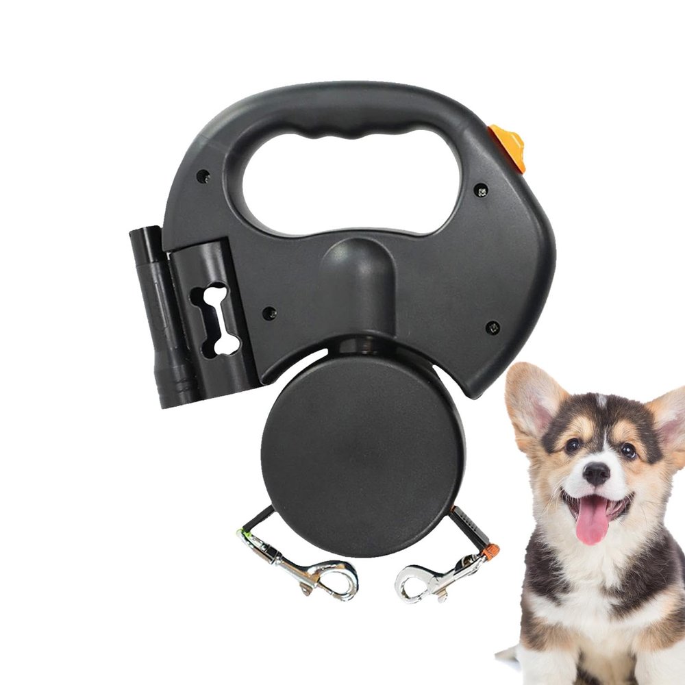 Retractable Dog Leash for 2 Dogs