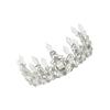 Healvian Silver-Colored Alloy Wedding Tiara and Cake Crown view 1