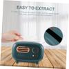 Blue Plastic Radio Tissue Box for Desk and Office view 3