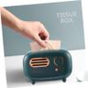 Blue Plastic Radio Tissue Box for Desk and Office view 4