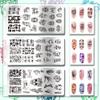 PH PandaHall 3-Piece Halloween Gothic Skull Nail Stamping Plate Set view 3