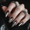 PH PandaHall 3-Piece Halloween Gothic Skull Nail Stamping Plate Set view 4