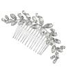 Silver Alloy Hair Comb with Rhinestones for Women view 1