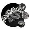 Silver Alloy Hair Comb with Rhinestones for Women view 3