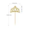 BoningNEW Cupcake Toppers with Gold Glitter Crowns view 3