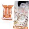 Baby Bottle Drying Rack and Organizer, Orange Plastic view 3