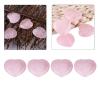4-Piece Polished Rose Quartz Heart Crystals, 2.5 cm view 3