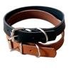 BUGUUYO Dog Collar - Simple Black Leather Adjustable Pet Collar view 1