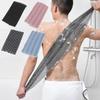 3-Piece Exfoliating Shower Towel Set, Quick-Drying Back Scrubber (Black) view 2