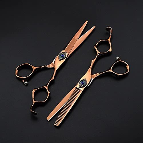 OLSKF UH 6-Inch Professional Japanese 440C Bronze Phoenix Hair Cutting and Thinning Scissors