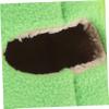 BUGUUYO Warm Plush Hanging Hamster Nest, Windproof Cozy Pet Sleeping House for Hamsters and Small Rats, Green, Random Color view 4