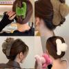 Women's Fluffy Faux Fur Hair Claw Clip, Large Jaw Clamp view 4