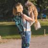 3-in-1 Pet Stroller for Small Dogs and Cats, Foldable with Wheels, Breathable Mesh, Large Capacity, Easy to Carry (Dark Green) view 4