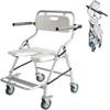 Foldable Shower Chair for Wheelchair Users with Wheels view 1