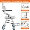 Foldable Shower Chair for Wheelchair Users with Wheels view 3