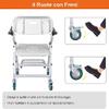 Foldable Shower Chair for Wheelchair Users with Wheels view 4