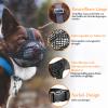 Vyloky Dog Muzzle, Soft Mesh Muzzle with Adjustable Straps, Bait-Protection Muzzle, Prevents Biting, Chewing and Licking (Gray, M: Snout 9–10 in) view 3