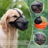 Vyloky Dog Muzzle, Soft Mesh Muzzle with Adjustable Straps, Bait-Protection Muzzle, Prevents Biting, Chewing and Licking (Gray, M: Snout 9–10 in) view 4