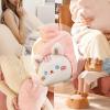 Hot Water Bottle with Plush Cover, Cute Heating Pad view 4