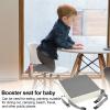 Portable Adjustable Kids' Booster Seat with PU Leather Cushion view 2