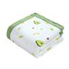 BESTonZON Four-Layer Cotton Muslin Baby Bath Towel, 110 x 110 cm, for Newborns view 1