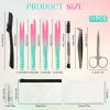 BELICOO 11-Piece Stainless Steel Tweezer Set with Travel Case view 2