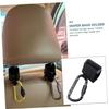 Stroller Clip Hooks, 2-Piece Alloy Set, Black view 4