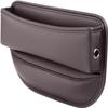 LYHH Leather Car Seat Gap Organizer with USB Port, Brown view 1