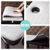 LDLCYCN 7 cm Thick Massage Table Topper with Elastic Straps, White/B, Square Head with Holes, 70 × 190 cm view 2