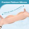 Vnmcry Realistic Silicone Breast Prosthesis, V-Neck, Cotton & Gel-Filled, Strapless, Beige Skin, E Cup, Size L view 2
